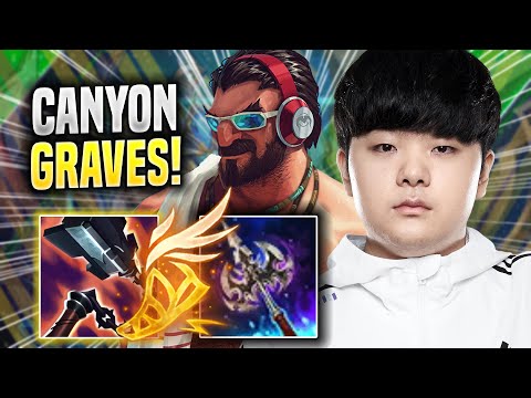 CANYON IS A MONSTER WITH GRAVES! - DK Canyon Plays Graves JUNGLE vs Wukong! | Season 2022