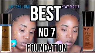 Best NO 7 Foundation?? Lift and Luminate vs Stay Perfect