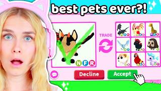 Trading For TOP 10 MOST Valued PETS In Adopt Me..
