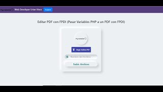 Editar PDF con FPDI (Pasar Variables PHP a un PDF con FPDI)