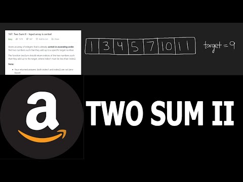 Leetcode 167 Two Sum Input Ayyay Sorted Two Pointers Python