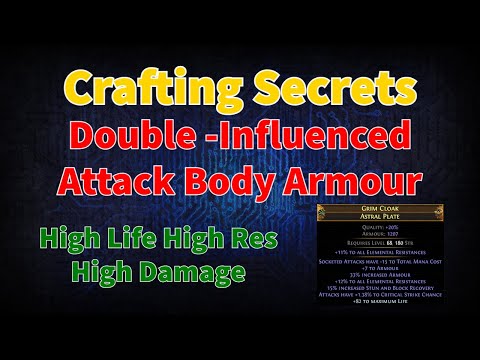 Path of Exile Crafting Guide: Double-Influenced Endgame Attack Body Armour