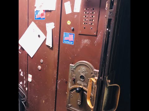 Antique hand-operated Otis service elevator - Bloomfield, Pittsburgh, PA