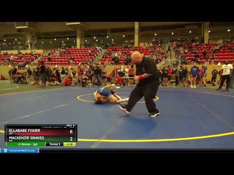 100 Lbs Cons. Round 2 - EllaBabe Fisher, OK Vs Mackenzie Graves, AR Fbcd