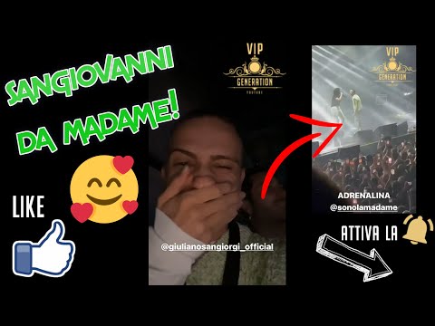 SANGIOVANNI DA MADAME EMOZIONATO AL SUO LIVE!🥰🤩SANGIOVANNI E NEGRAMARO AL CONCERTO DI MADAME TIKTOK