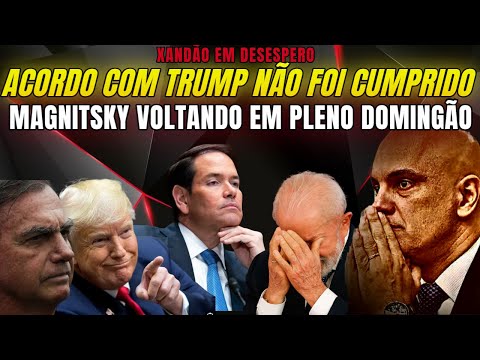 URGENTE XANDÃO DESESPERADO! MAGNITSKY VOLTANDO EM PLENO DOMINGÃO ACORDO COM TRUMP NÃO FOI CUMPRIDO