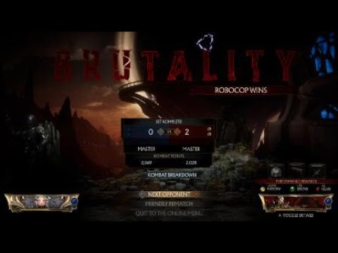 I love this Robocop Brutality in MK11 Mortal Kombat 11 Aftermath