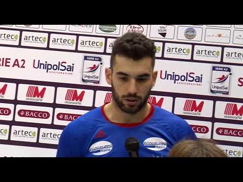 Messaggerie Bacco Catania vs Geosat Geovertical Lagonegro 3-1, intervista a Francesco Sideri