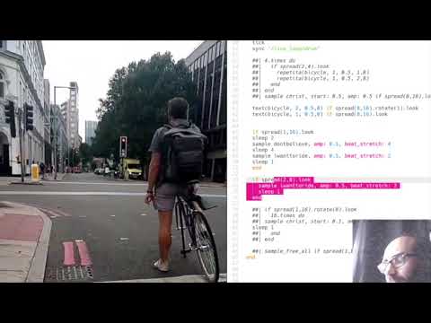 London bike ride with Sonic Pi