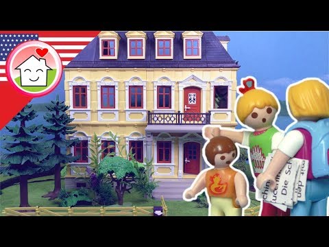 Playmobil english The Secret of the Yellow Villa - The Hauser Family - toy films for kids