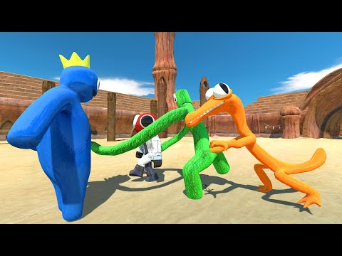 Rainbow Friends Civil War - Animal Revolt Battle Simulator