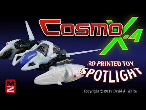 Cosmo X-4 3D printed transforming Spaceship