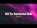 Dil Toh Bachcha Hai Lyrical Video