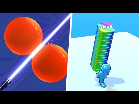 Laser Bubbles vs Idle 2048 Land - Max Level Gameplay (Part 1)