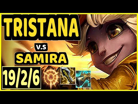 NUCLEAR (TRISTANA) vs SAMIRA - 19/2/6 KDA BOTTOM ADC GAMEPLAY - KR Ranked MASTER