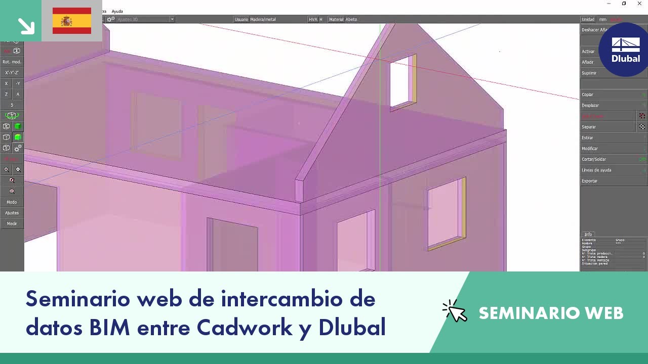 Seminario web de intercambio de datos BIM entre Cadwork y Dlubal