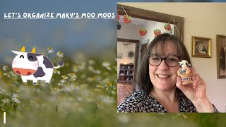 Organize Mary's Moo Moos with me!🐮 @catskillmountainhomebody #organization #figurine #countrystyle
