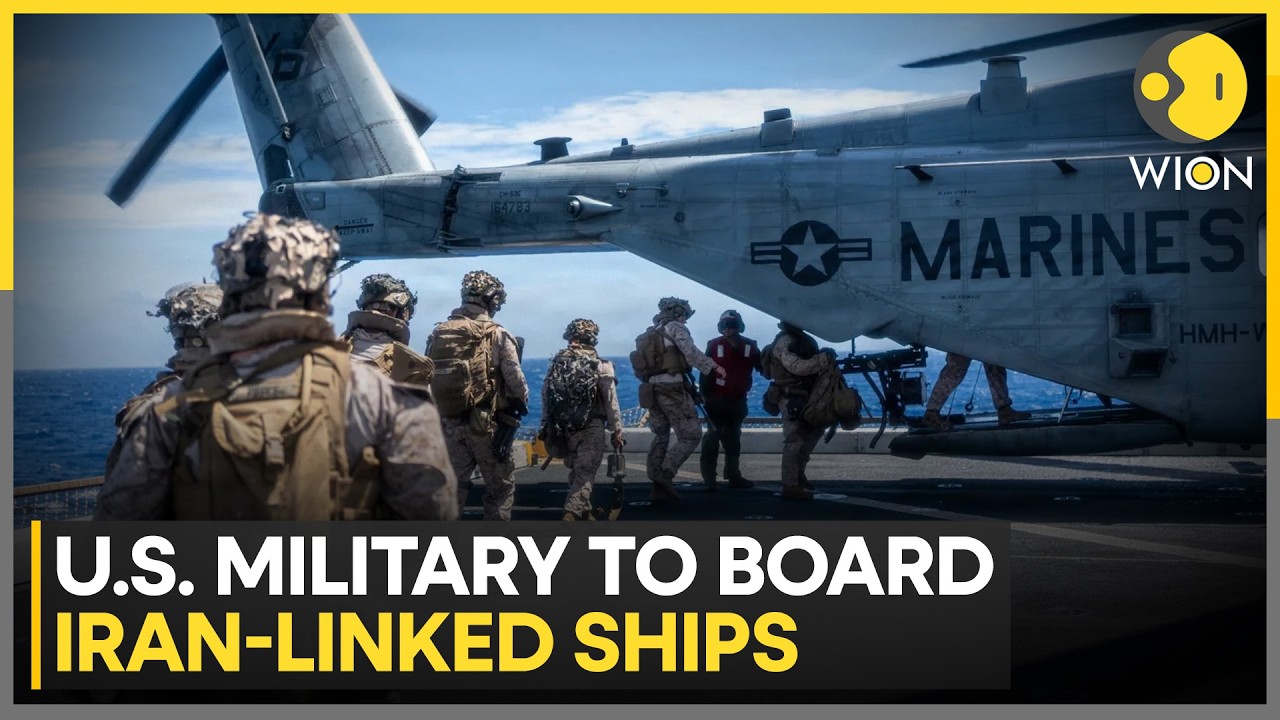 US-Iran War | Report: US Set to Intercept Iran-Linked Ships in International Waters | WION
