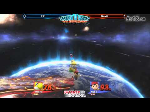 Smash 4 Wars #39 - BC (Dr  Mario, Yoshi) vs Navii (Ness) Loser's Bracket