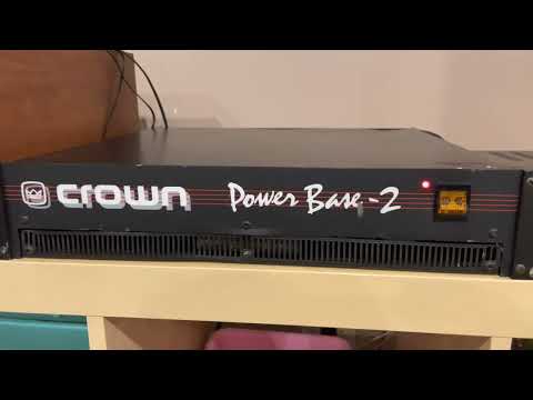 Crown Power Base 2 2-Channel Power Amplifier 1990s - Black image 4