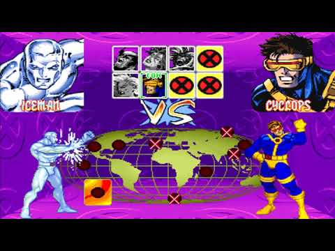 Xmen Children of the Atom - Iceman Playthrough