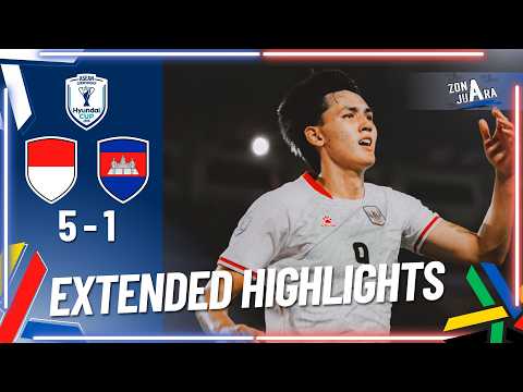 EXTENDED HIGHLIGHTS! INDONESIA (5) VS (1) KAMBOJA | GRUP A ASEAN HYUNDAI CUP 2026