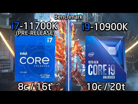 Intel i7-11700K vs Intel i9-10900K // Test in 6 Games