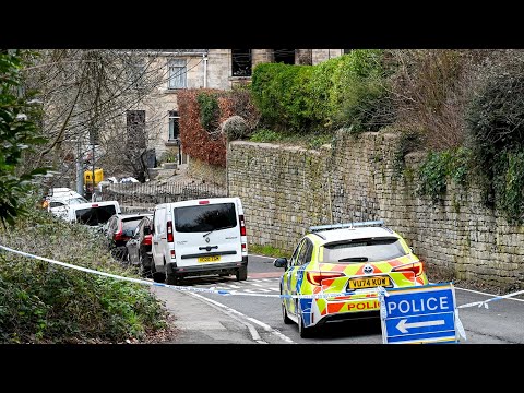 Shocking footage shows burnt house where mum and two kids died in Boxing Day blaze | SWNS