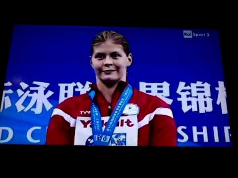 Mondiali nuoto Shanghai 2011 - PODIO 1500 stile libero donn