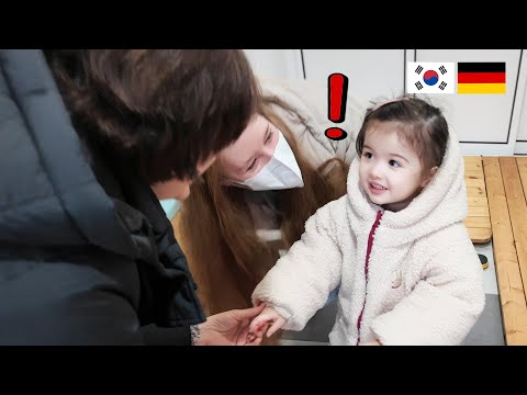 SUB) Roa's cute reaction to seeing her German grandma who came to Korea without warning 😍