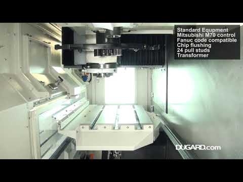 Вертикальный фрезерный трехосевой обрабатывающий центр с ЧПУ Akira Seiki RMV700APC - Видео c Youtube №1