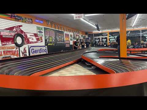 Brad Friesner new world record for G7 slot car racing at the 33rd Barn Burner at PJ Raceway