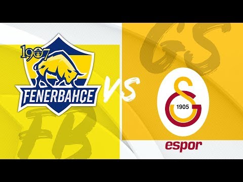 1907 Fenerbahçe Espor ( FB ) vs Galatasaray Espor ( GS ) | 2019 Yaz Mevsimi 3. Hafta