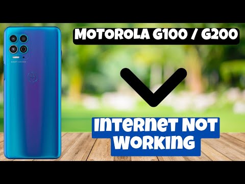 Internet Not Working || Internet not showing problem solutions MOTOROLA G100 / G200