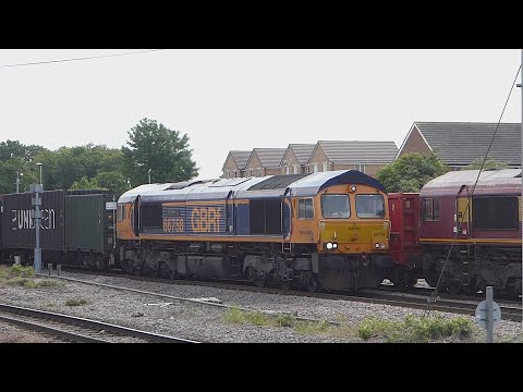 GBRF Class 66 passes Peterborough (23/5/23)