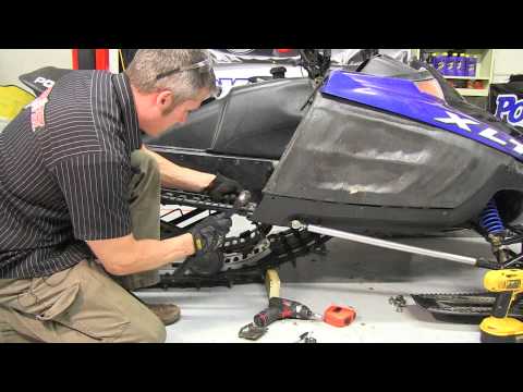 Polaris XLT 600 mod sled Rev XP suspension install to 159" PowerModz!