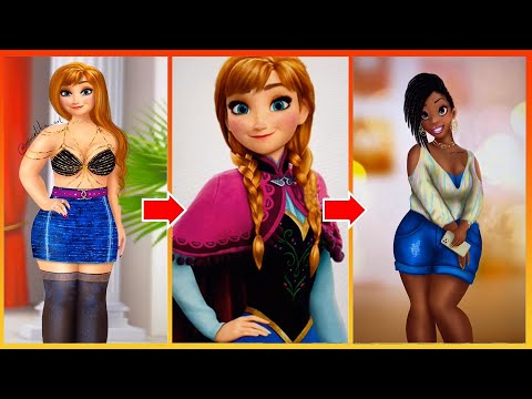 Frozen: Anna Glow Up Into Big Size - Disney Princesses Transformation