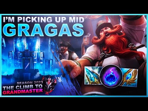 I'M OFFICIALLY PICKING UP GRAGAS MID! - Climb to Grandmaster | League of Legends
