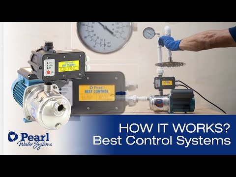 How does an automatic water pump control system work?
