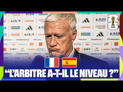 "L'arbitre a-t-il le niveau d'une 1/2 finale ?" - La réaction de Deschamps après France - Espagne