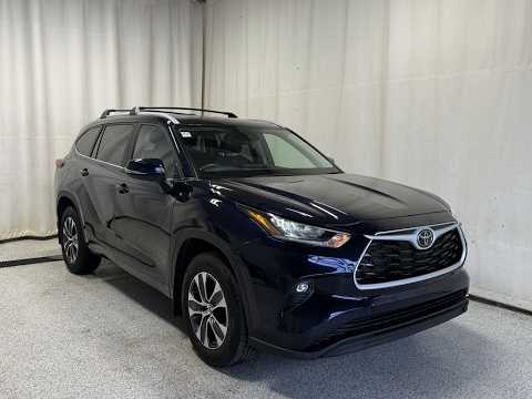 2024 Toyota Highlander in Blue for sale at Park Mazda in Sherwood Park, AB