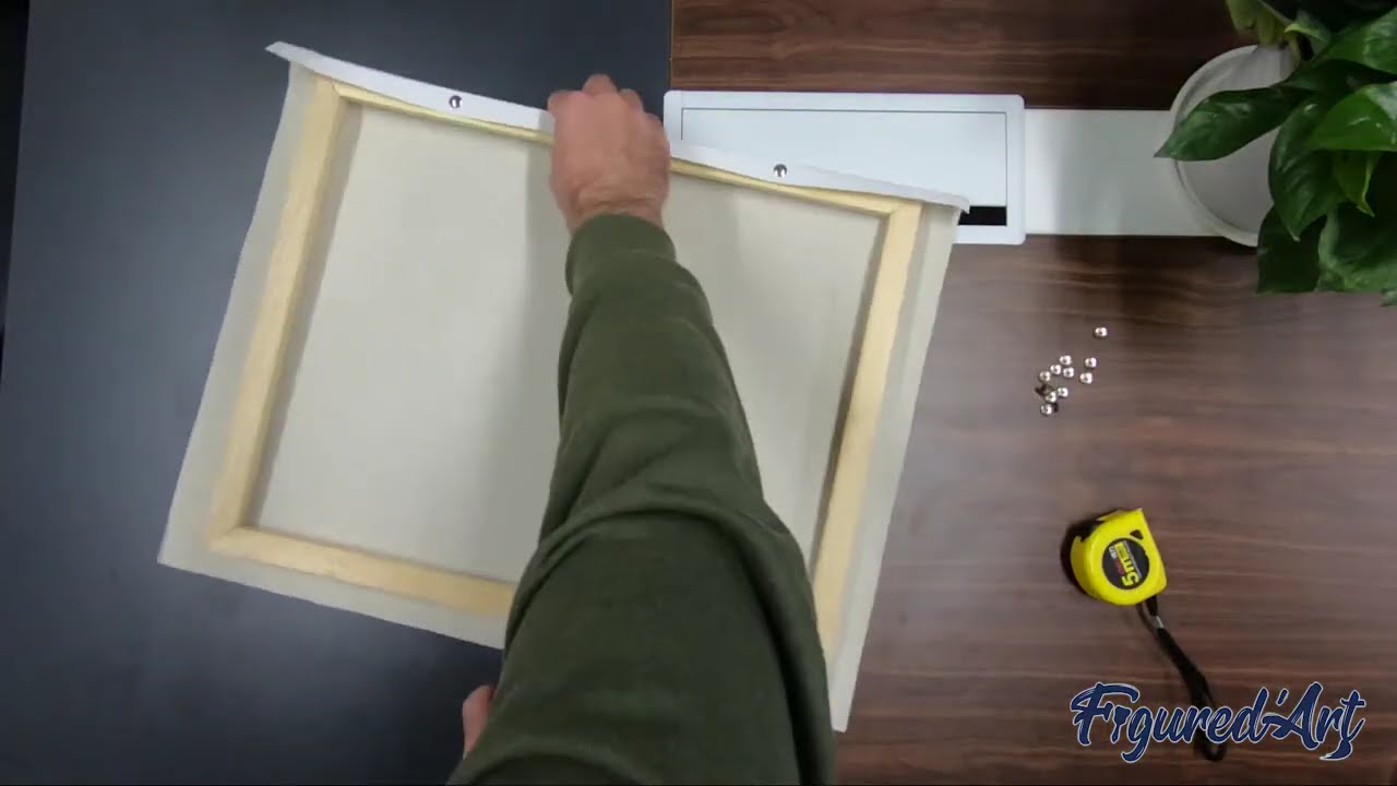 Watch video Paint by Numbers: How to Stretch your Canvas on a DIY Wooden Frame Now Paint by Numbers: How to Stretch your Canvas on a DIY Wooden Frame