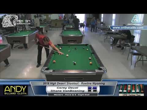 2018 HDS - Corey Deuel vs Shane VanBoening - Eight Ball