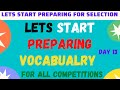 Vocabulary I Lets Start Learning Vocabulary By Root Words I Vocabulary For Competitive Exams I