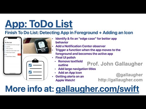 Ch. 5.17 Finish To Do List   Foreground Notifications + Final Polish