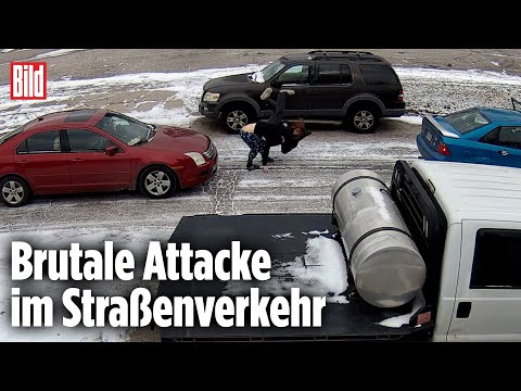 Spurwechsel mündet in Straßen-Schlägerei