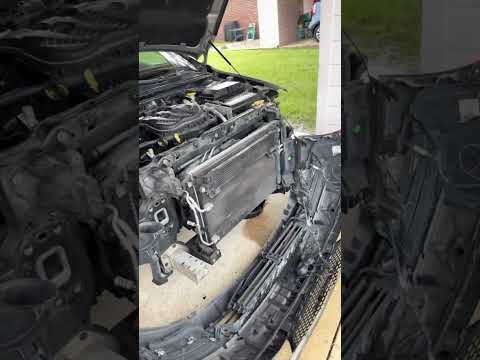 Chrysler Radiator removal #chrysler #cartok #mechanic #shorts
