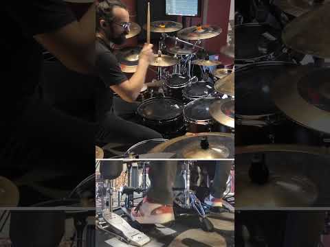 Let’s play Extreme Metal Drumming with no kick trigger…. #drummer #metal #drumvideo