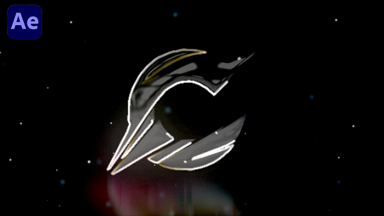 Glossy Logo Reveal with Glowing Edge – After Effects Template