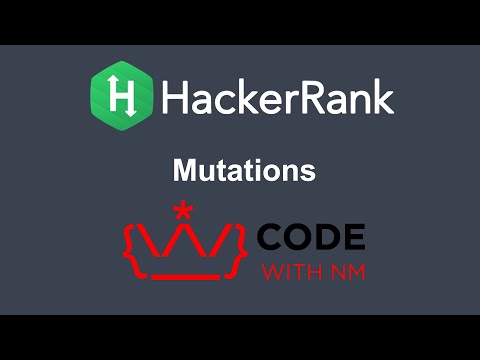 Mutations Hackerrank Python Solution Code With Nm